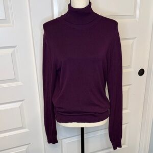 Andrew Marc Rich Purple Turtleneck Sweater